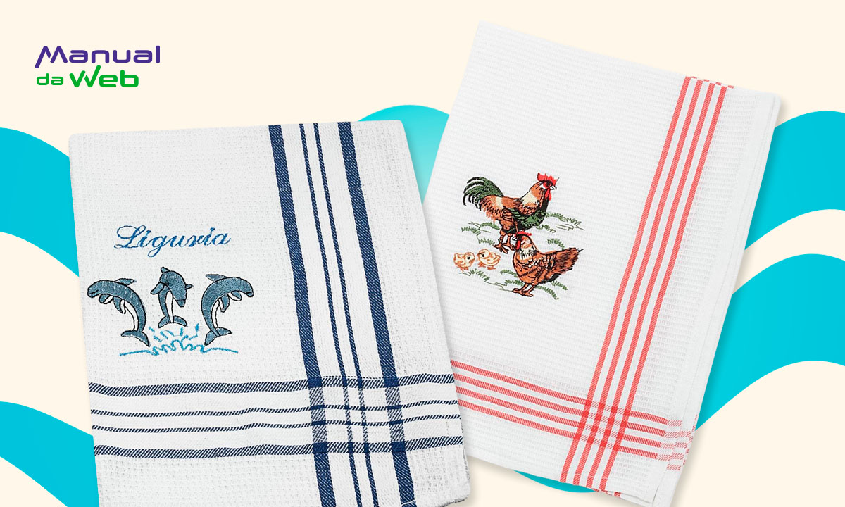 Aprenda a fazer pano de prato de cozinha personalizado em casa