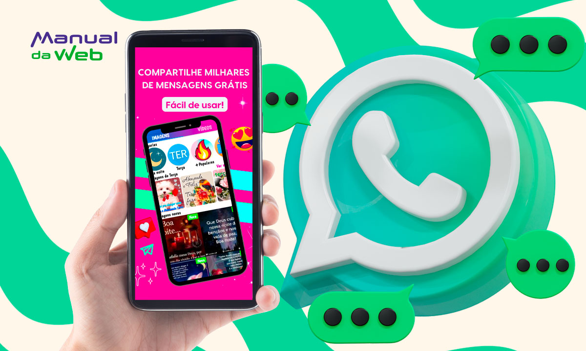 Aplicativo com mensagens para enviar no WhatsApp 100% grátis