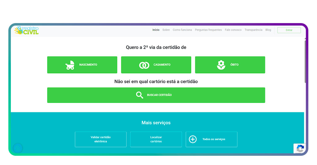Emitir certidão de nascimento digital