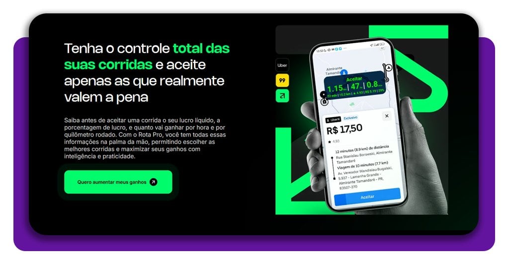 Calculadora de ganhos para motoristas de aplicativo (Uber e 99) 1 Corpo 1 Calculadora motoristas app