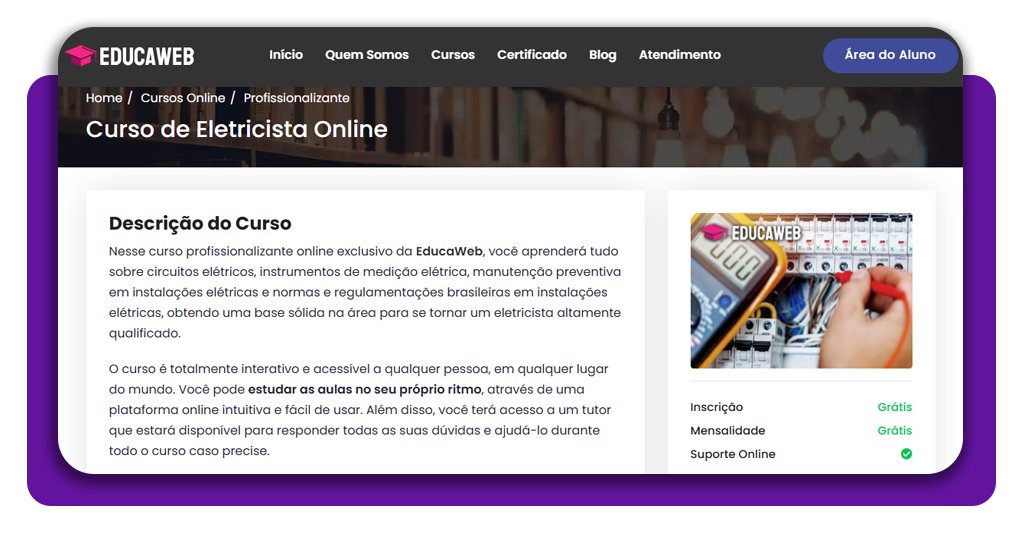 Curso de elétrica completo pelo celular: aulas 100% grátis 1 Curso de elétrica