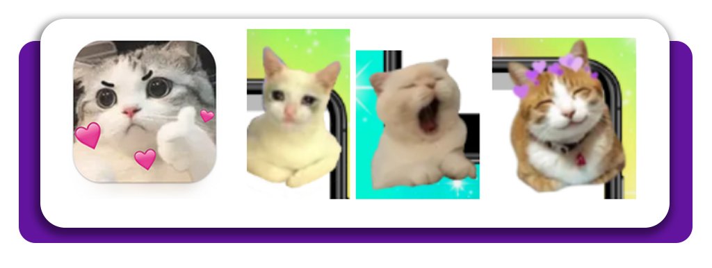 Figurinha de gato para WhatsApp: baixe grátis adesivos fofos 2 Figurinha de gato