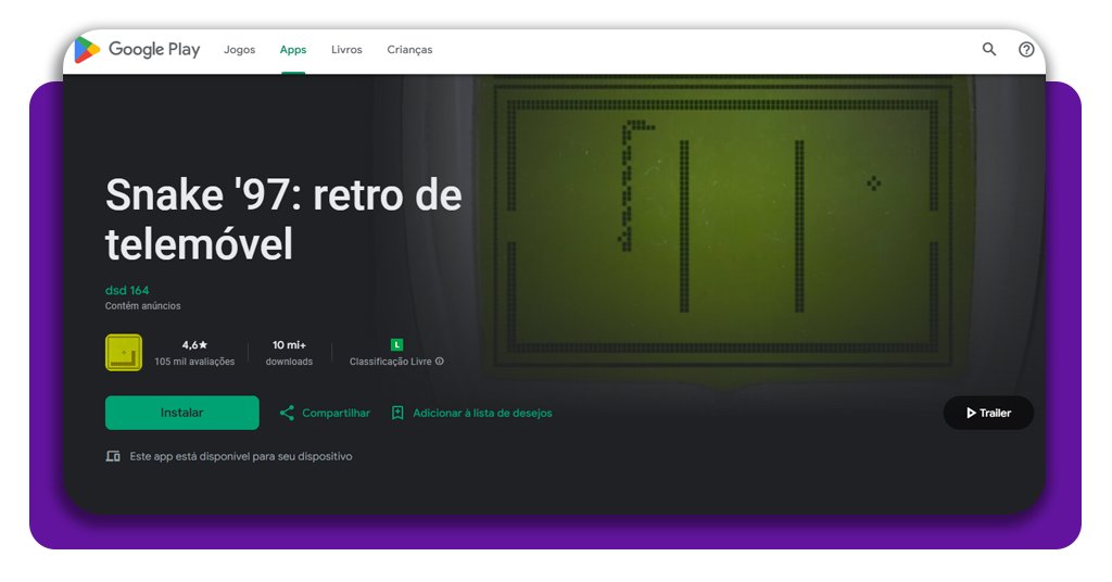 App incrível para jogar o jogo da cobrinha antigo no seu celular 2 Jogo da cobrinha antigo