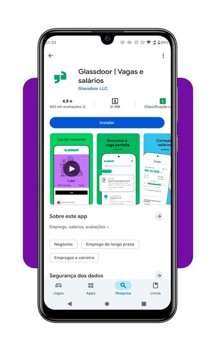 App para pesquisar vagas e salário de enfermeiro no Brasil 2 Salário de enfermeiro