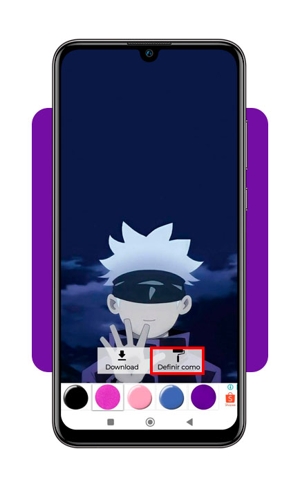 Como baixar lindos modelos de papel de parede de anime no celular 3 Papel de parede de anime