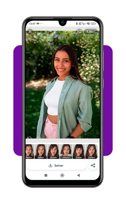 Corte de cabelo com IA: simule como você ficaria com franja 3 Corte de cabelo com IA