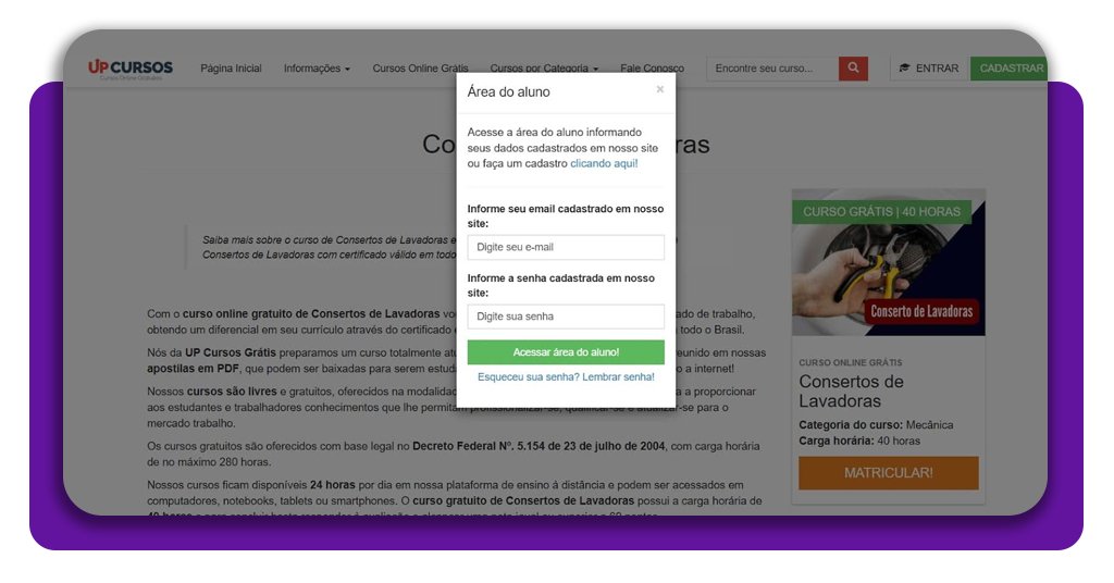 Curso gratuito de conserto de lavadoras: profissionalize-se online 2 Curso gratuito de conserto de lavadoras