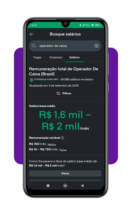 Salário de operador de caixa