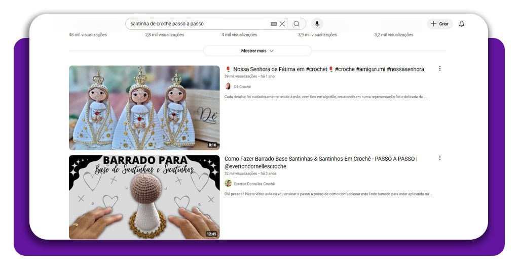 Aprenda a fazer sua santinha de crochê com esse aplicativo gratuito 3 Santinha de crochê
