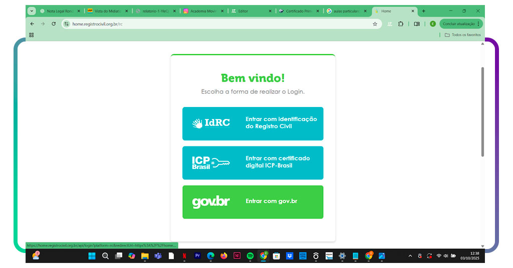 Emitir certidão de nascimento digital