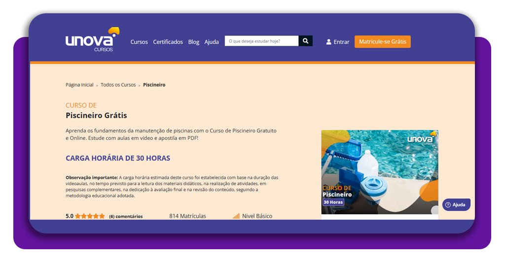 Curso de limpeza de piscina 2025: aulas online e gratuitas 3 Limpeza de piscina