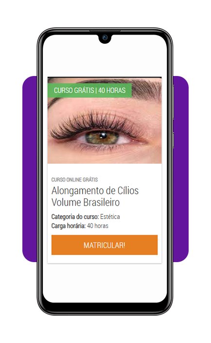 Curso de alongamento de cílios volume brasileiro pela internet 4 Alongamento de cílios volume brasileiro