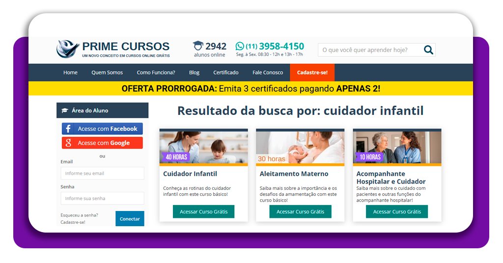 Curso de babá gratuito pelo celular: veja como se inscrever 4 Curso de babá