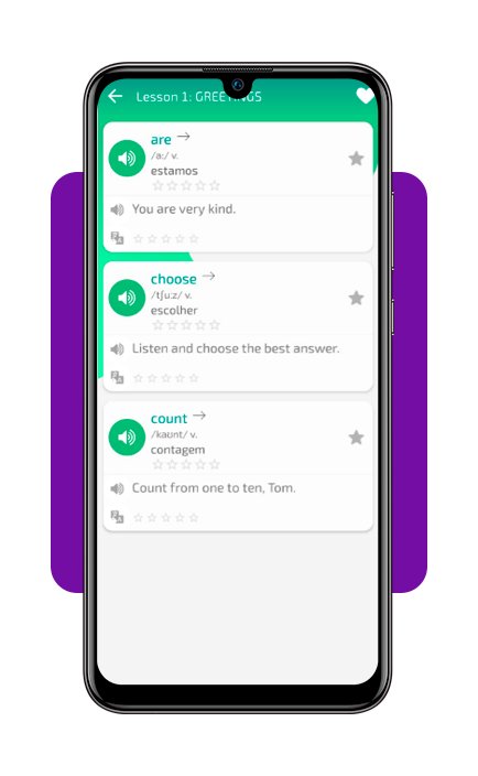 Aplicativo para aprender mais de 100 palavras em inglês por dia 5 Inglês por dia