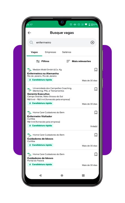 App para pesquisar vagas e salário de enfermeiro no Brasil 5 Salário de enfermeiro