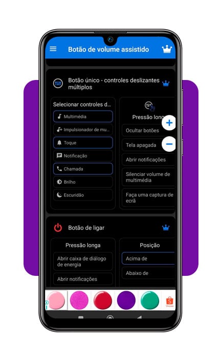 App para aumentar o som do celular com o botão de volume estragado 4 Botão de volume estragado