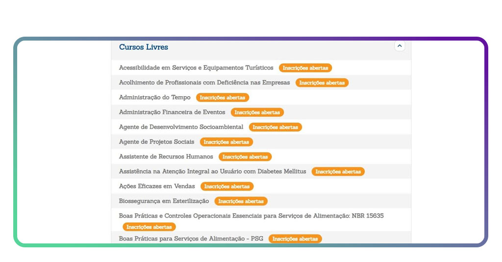 Cursos online gratuitos do Senac