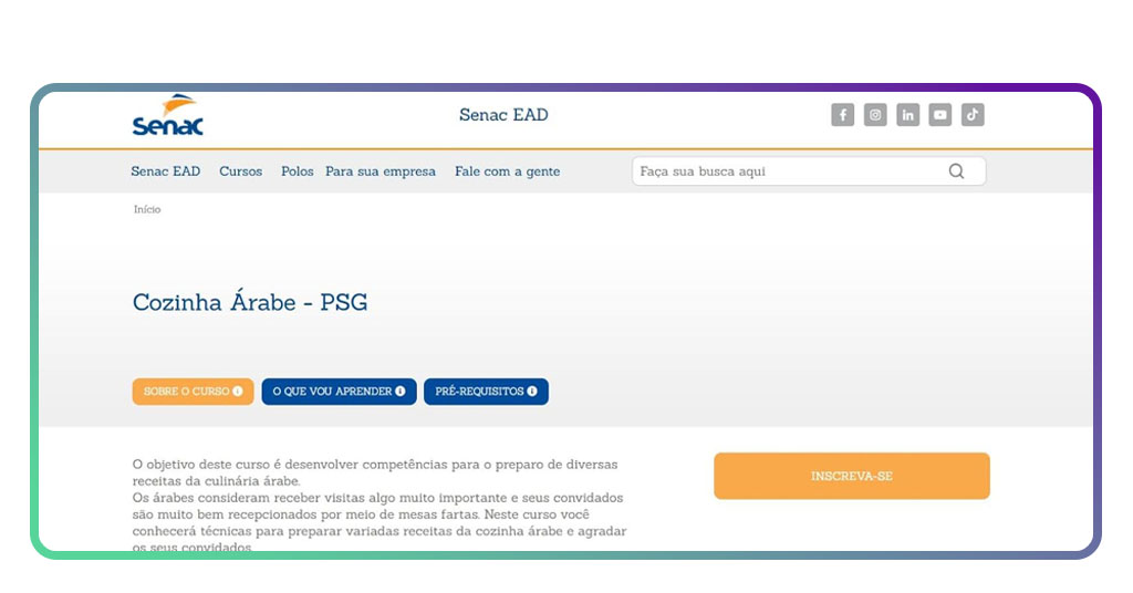 Cursos online gratuitos do Senac