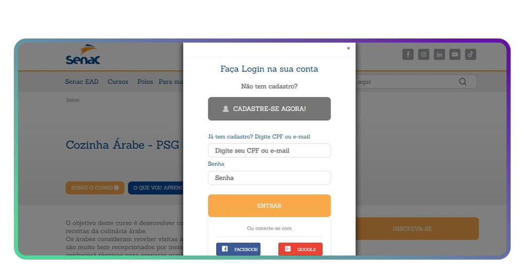 Cursos online gratuitos do Senac