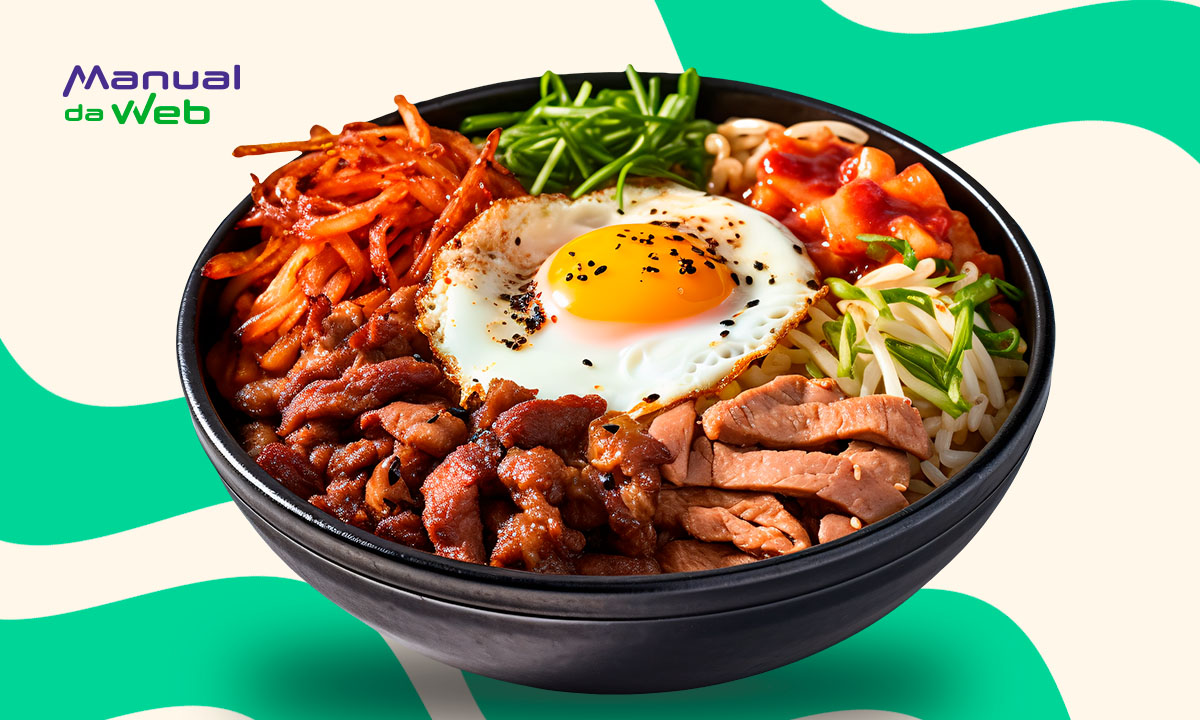 Aplicativo gratuito com centenas de receitas de comida coreana