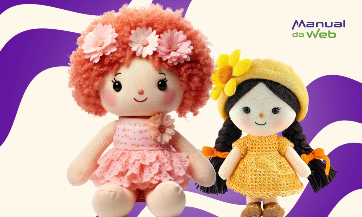 Curso de bonecas de pano online: aprenda em casa 100% grátis