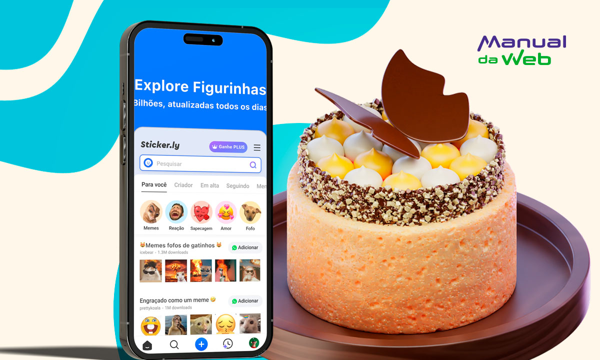 Figurinhas de confeitaria: pacote exclusivo para instalar grátis