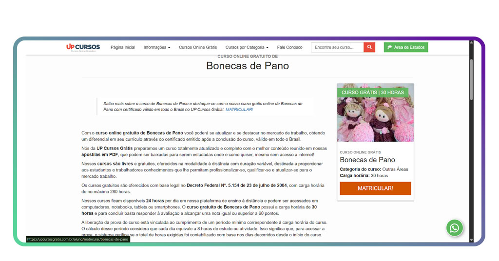 Curso de bonecas de pano online: aprenda em casa 100% grátis 1 Curso de bonecas de pano