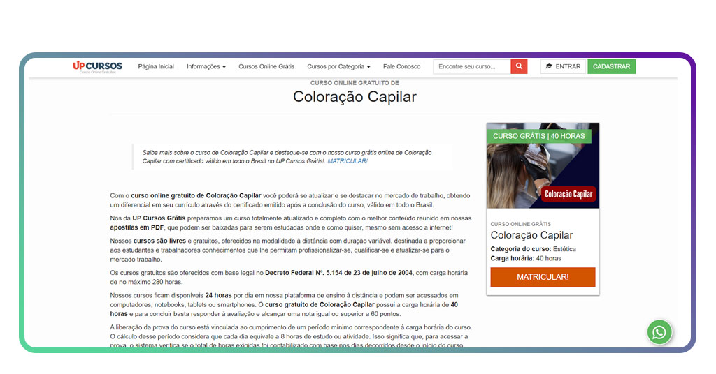 Curso de coloração capilar gratuito para profissionais da beleza 1 Curso de coloração capilar