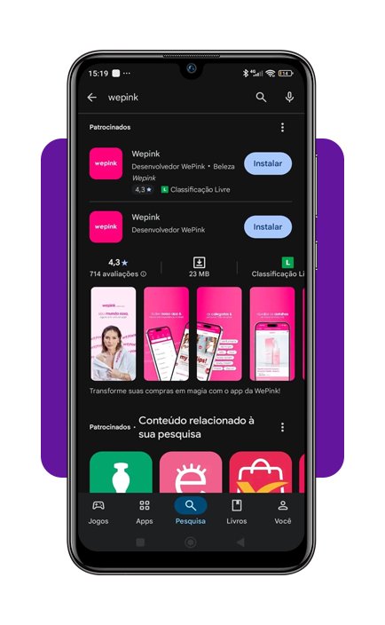 Aplicativo da Wepink