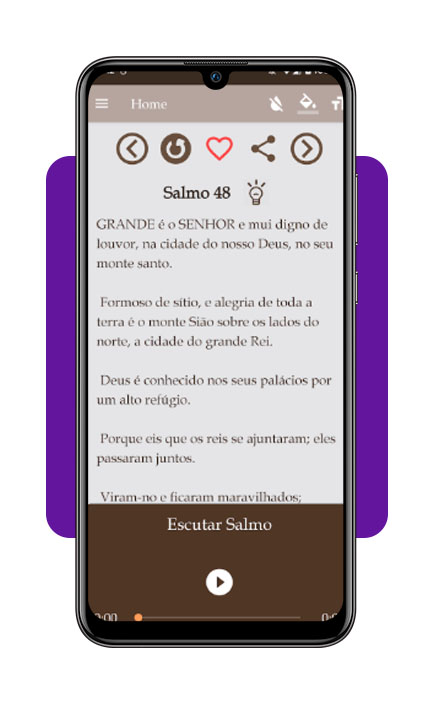 Aplicativo cristão para ler Salmos bíblicos todos os dias 2 Salmos bíblicos