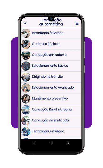 Aprender a dirigir carro pelo celular