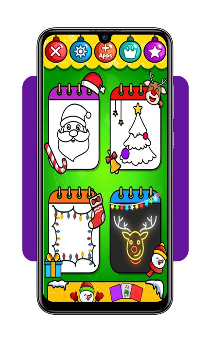 Livro de colorir do Natal: app com mais de 150 páginas grátis 2 Livro de colorir do Natal