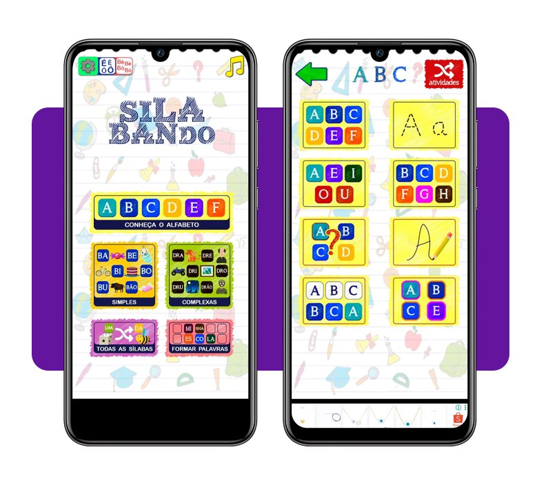 Aplicativo de silabário para aprender a formar mais de 700 palavras 2 Silabário