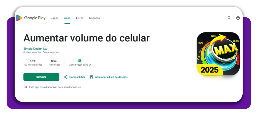 Aumentar o volume do WhatsApp