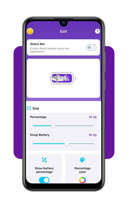 Veja como para colocar um emoji no status da bateria do seu celular 3 Colocar um emoji no status da bateria
