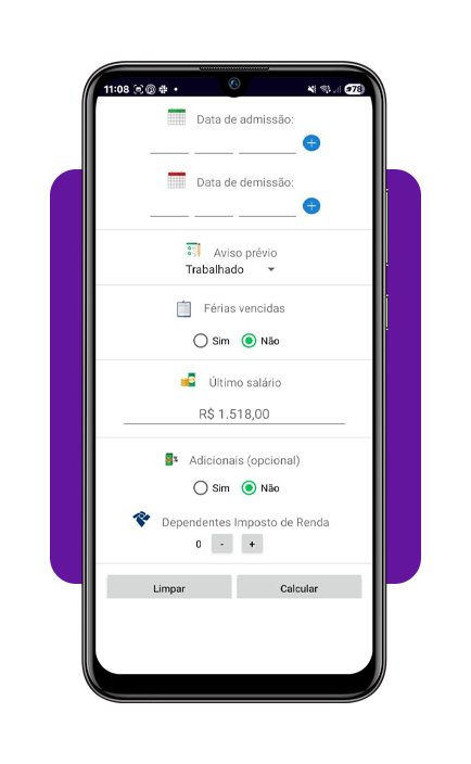 Calculadora de rescisão trabalhista