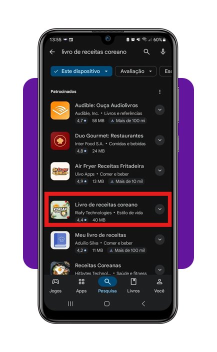Aplicativo gratuito com centenas de receitas de comida coreana 3 Comida coreana