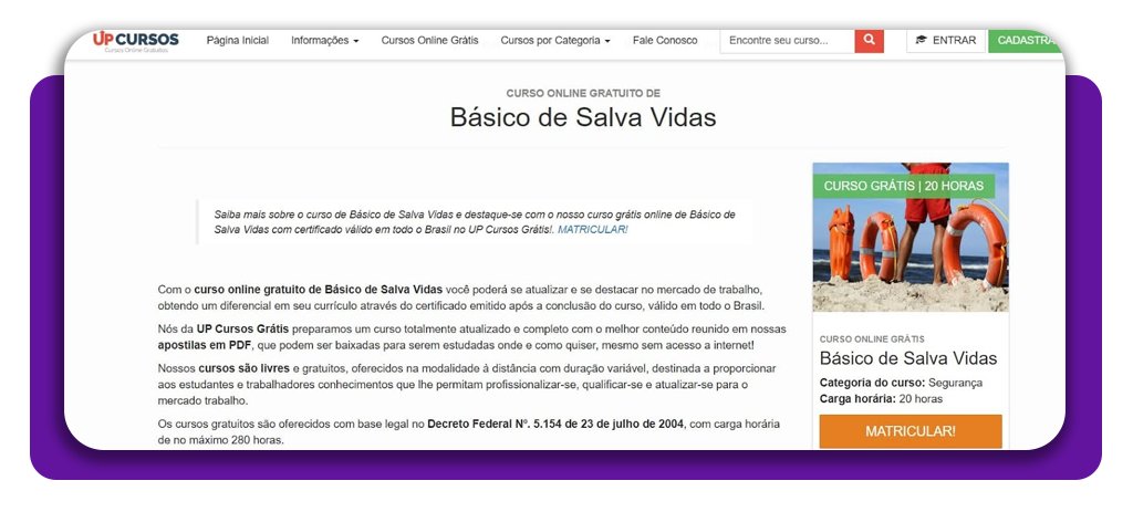 Curso de salva-vidas