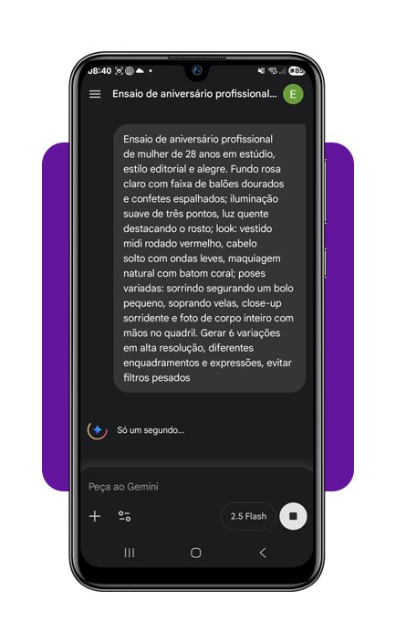 Ensaio de aniversário grátis na IA