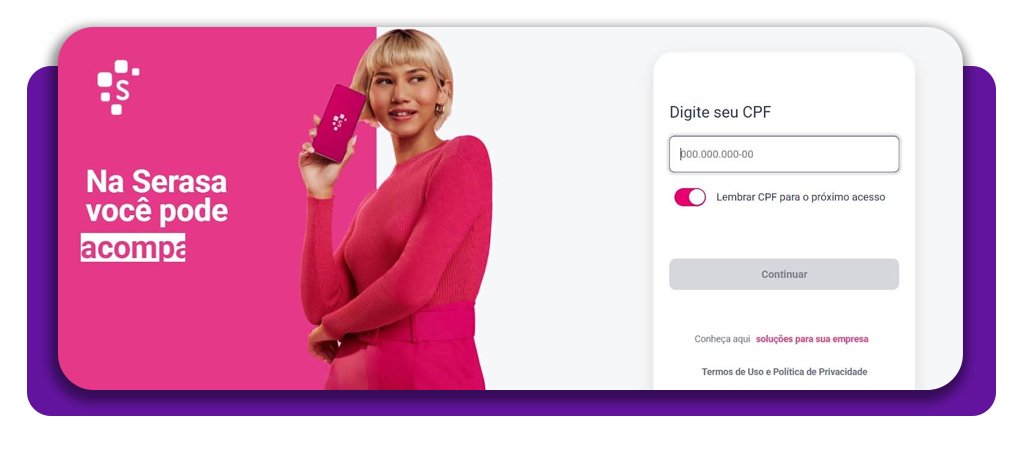 Quitar dívidas no app Serasa