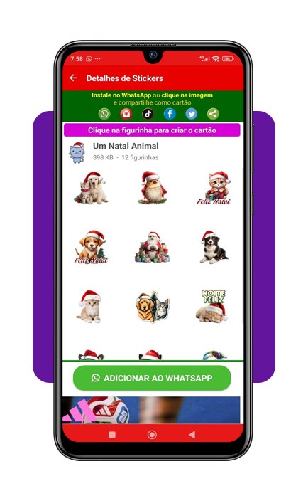 Figurinhas de Natal e Ano Novo: baixe sem custo no telefone 3 Figurinhas de Natal e Ano Novo