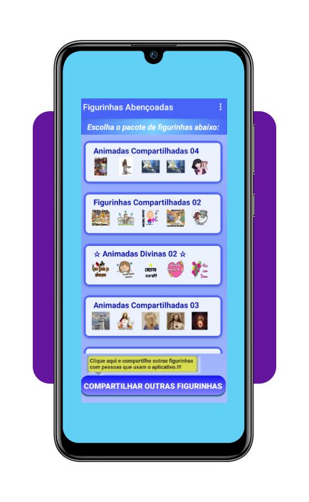 Pacote exclusivo com figurinhas de bênçãos para baixar no celular 3 Figurinhas de bênçãos