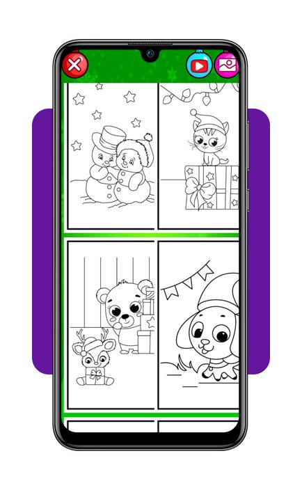 Livro de colorir do Natal: app com mais de 150 páginas grátis 3 Livro de colorir do Natal