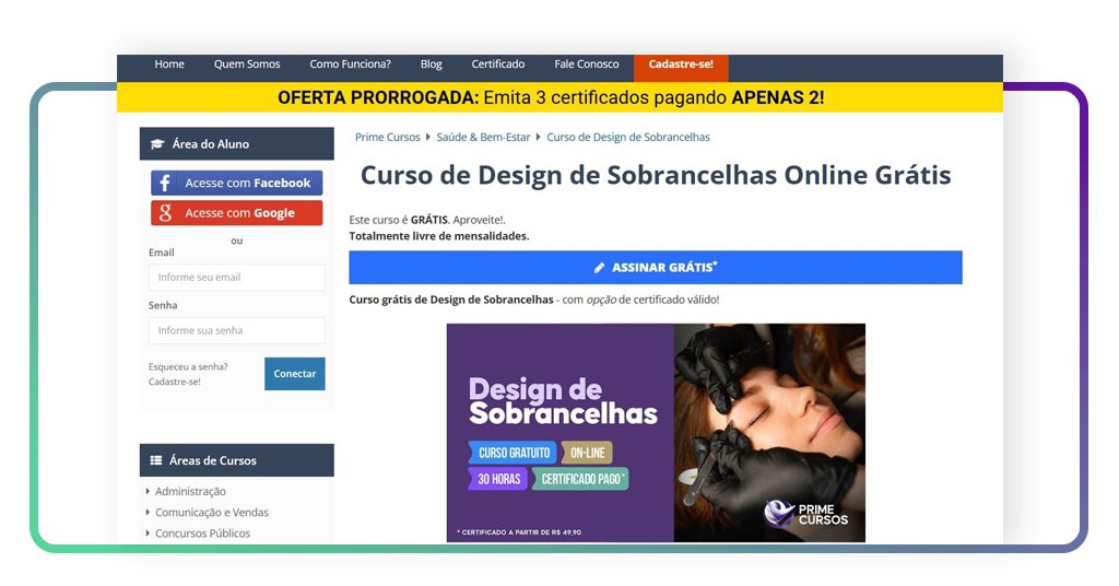 Design de sobrancelhas