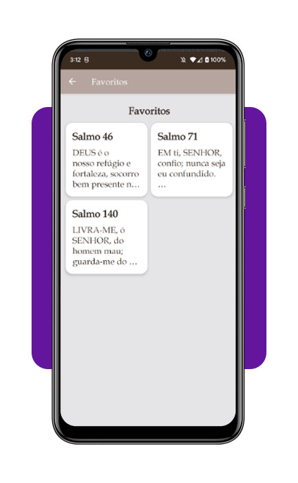 Aplicativo cristão para ler Salmos bíblicos todos os dias 4 Salmos bíblicos