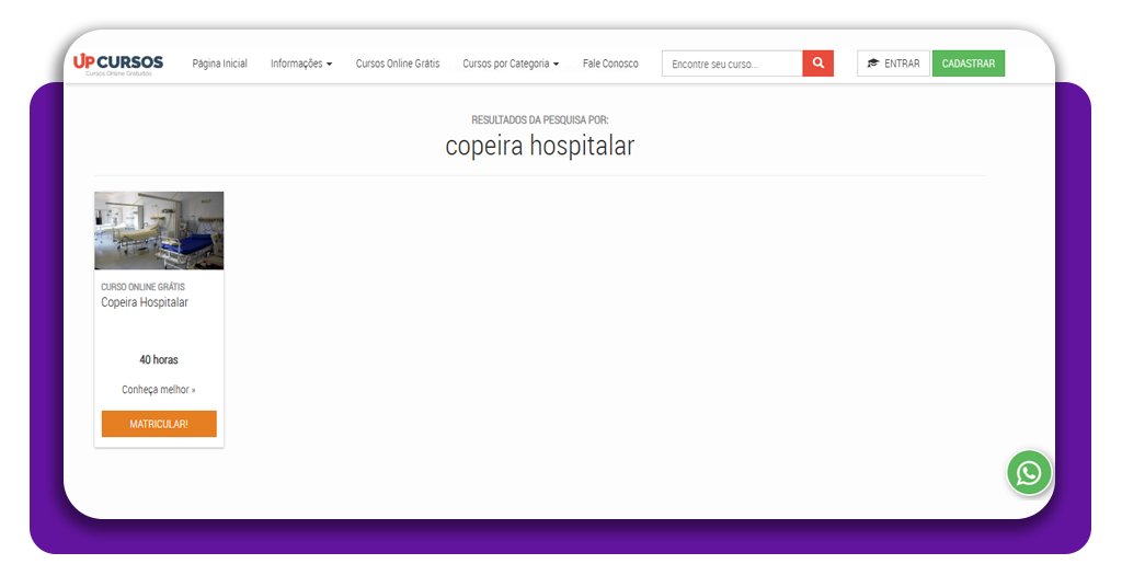 Curso de copeira hospitalar: curso online livre de mensalidade 3 Curso de copeira hospitalar