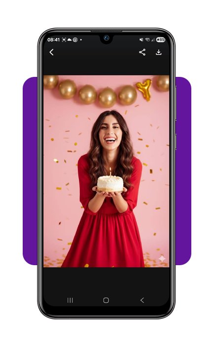 Ensaio de aniversário grátis na IA