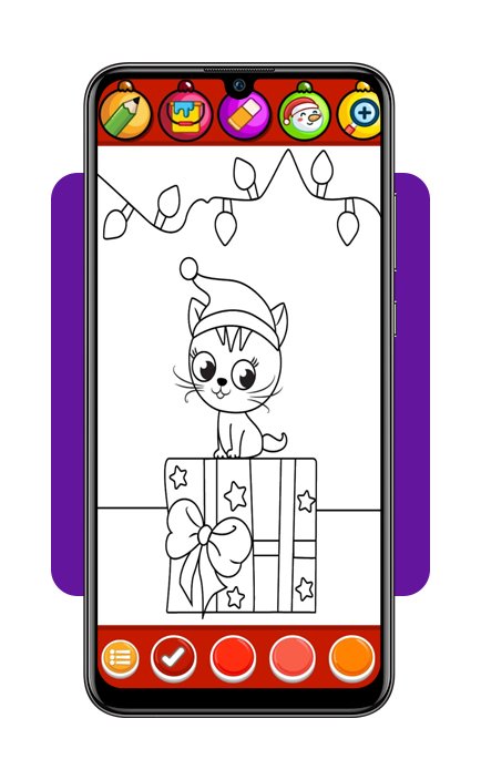 Livro de colorir do Natal: app com mais de 150 páginas grátis 4 Livro de colorir do Natal