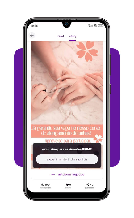 Stories para manicure