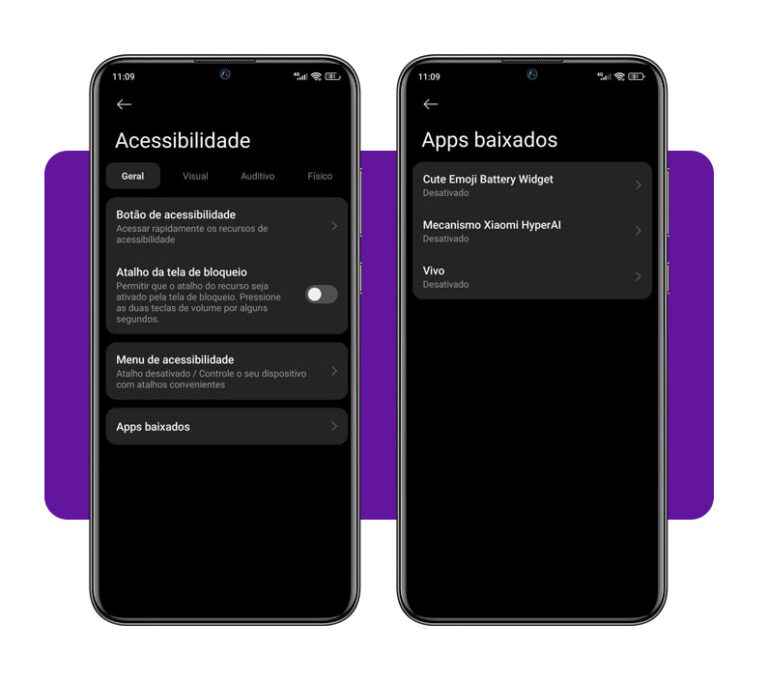 Colocar um emoji no status da bateria